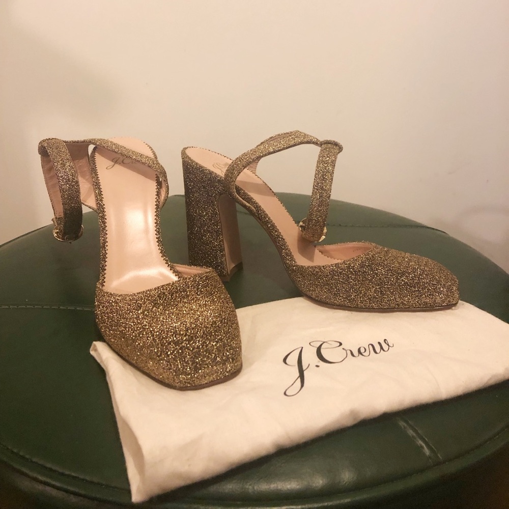 Gold J.Crew Heels
